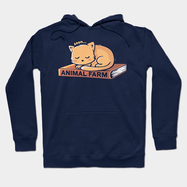 Animal Farm Navy Hoodie by Tobe_Fonseca